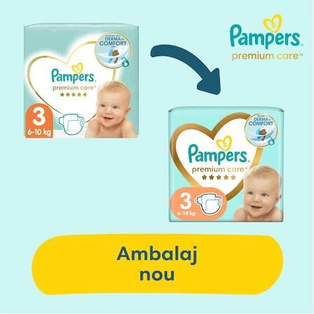 Poze Scutece Pampers Premium Care Jumbo Pack Marimea 4 9-14 kg 68 buc nichiduta.ro 