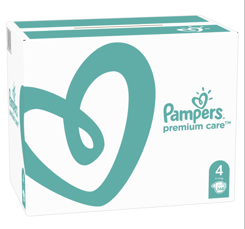 Scutece Pampers Premium Care XXL Box Marimea 4, 9-14 kg 168 buc - 3 | YEO