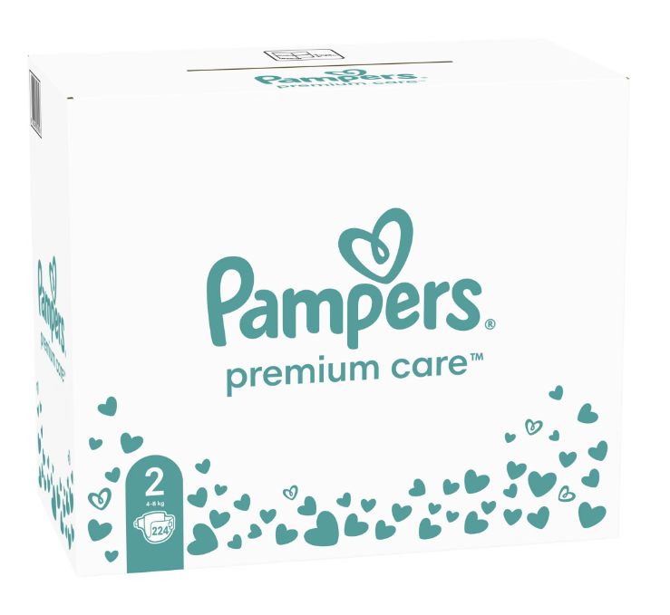 Scutece Pampers Premium Care XXL marimea 2, 4-8kg 224 buc - 1 | YEO