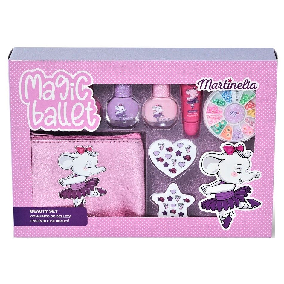 Set cadou produse cosmetice cu borseta Magic Ballet Nails Case Martinelia 11968