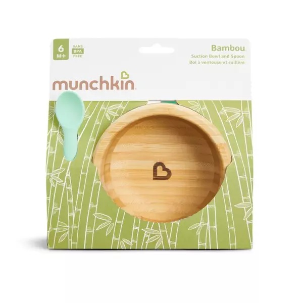 Set de masa Bambou Munchkin bol + lingura 6L+ - 1 | YEO