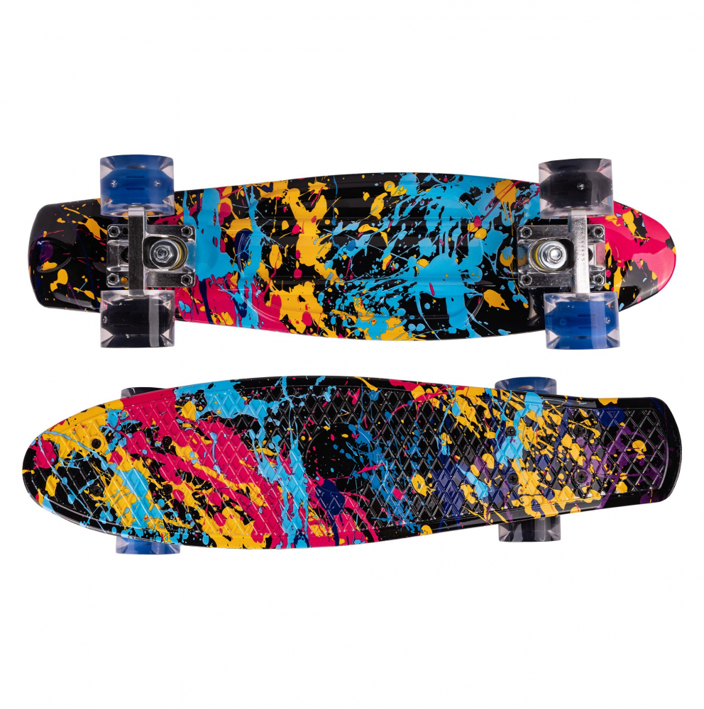 Poze Skateboard cu led-uri pentru copii 56x15cm Paint nichiduta.ro 
