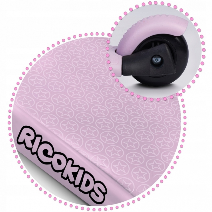 Trotineta 3 in 1 Ricokids cu roti cu LED Cubi 765501 roz - 6