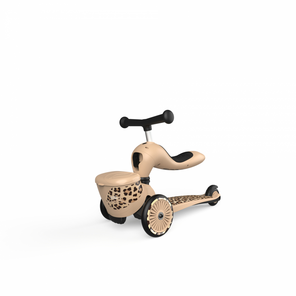 Trotineta copii cu sezut, suport jucarie, transformabila 2 in 1, HighwayKick 1 Lifestyle Leopard, 1-5 ani, pana la 50 kg, Scoot  Ride - 3