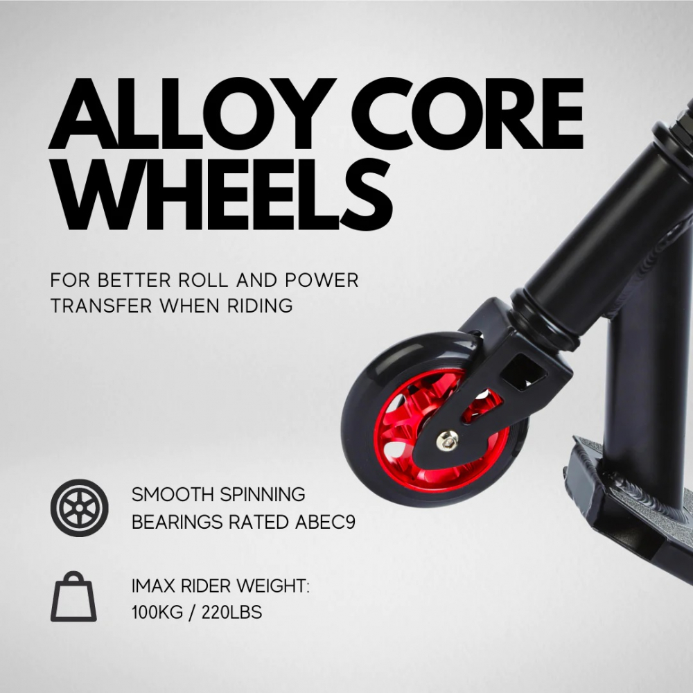 Trotineta de scheme freestyle 2 roti Scooter Deluxe Negru - 3