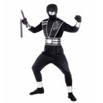 Costum Ninja masca oglinda 11 - 13 ani / 158 cm
