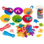 Joc educativ Montessori sortare culori cu 36 Animale Marine