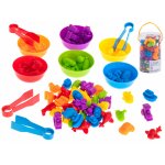 Joc educativ Montessori sortare culori cu 36 Vehicule Multicolore