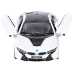 Masinuta die cast BMW i8 scara 1 la 36 12.5 cm alba