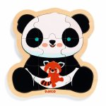 Puzzle din lemn Djeco Ursuletul panda