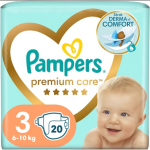 Scutece bebelusi Pampers Premium Care marimea 3, 5-9 kg 20 buc
