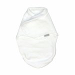 Sistem de infasare Amy bumbac muslin inchidere velcro Baby swaddle Puzzle alb