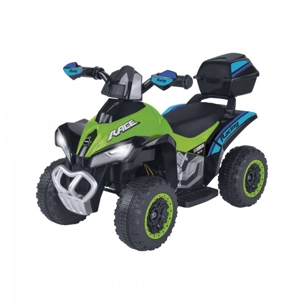 ATV electric pentru copii de teren Globo Quad 6V verde cu albastru