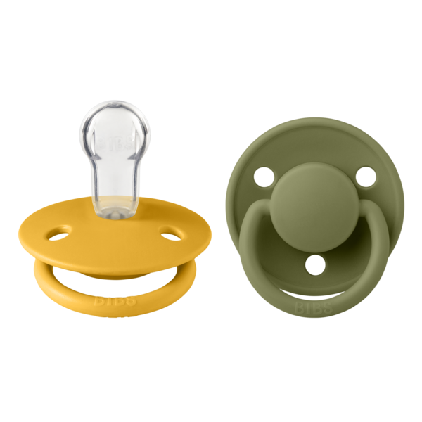 Set 2 suzete Bibs de lux Silicon tetina rotunda marime universala Honey BeeOlive - 2 | YEO