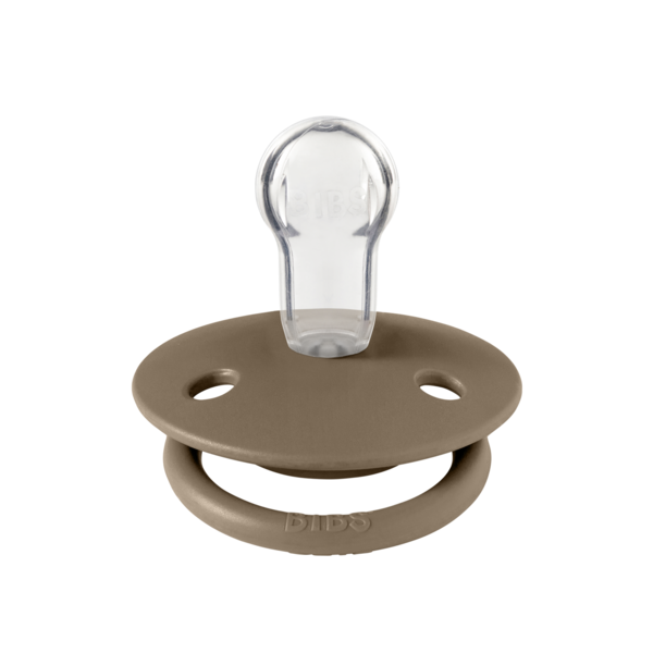 Suzeta de lux silicon Bibs tetina rotunda marime universala 0-3 ani Dark Oak - 1 | YEO