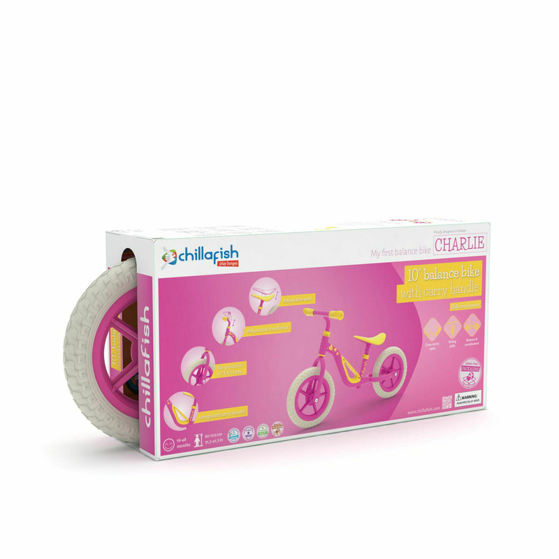 Bicicleta de echilibru Chillafish usoara Charlie Pink Biciclete Copii 2023-09-25