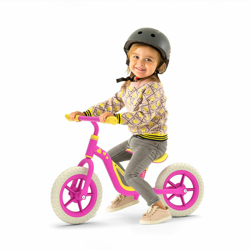 Bicicleta de echilibru Chillafish Charlie cu roti din spuma Eva 10 inch Pink - 1