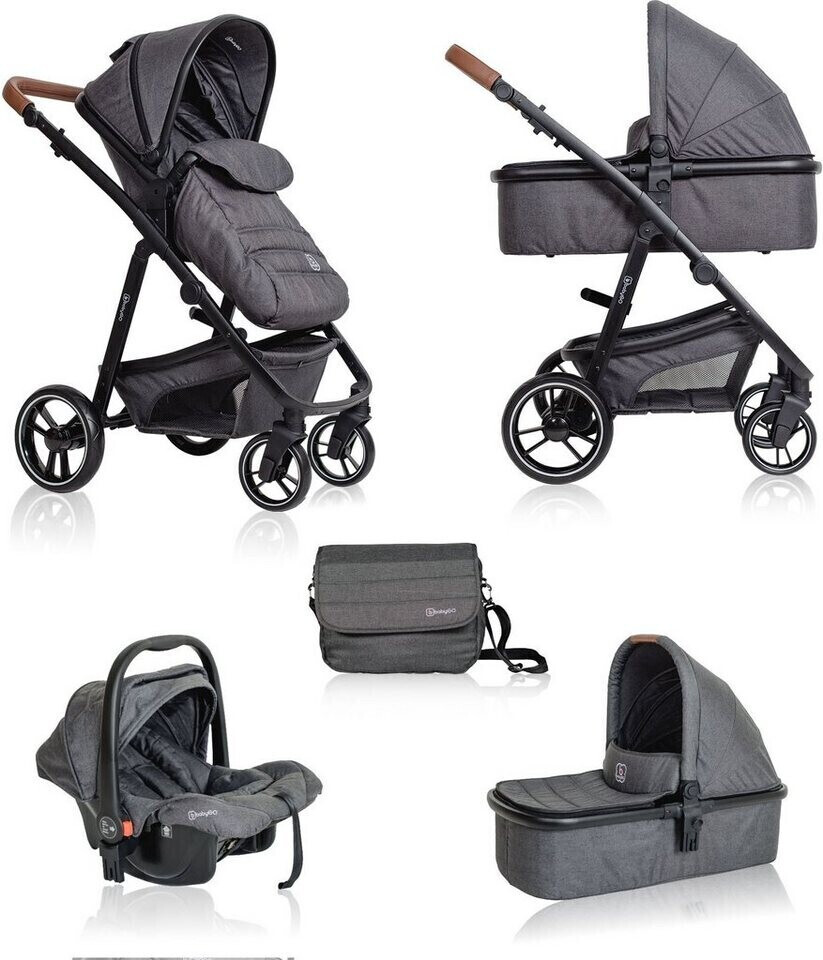 Carucior 3 in 1 BabyGo Simplex Grey Melange