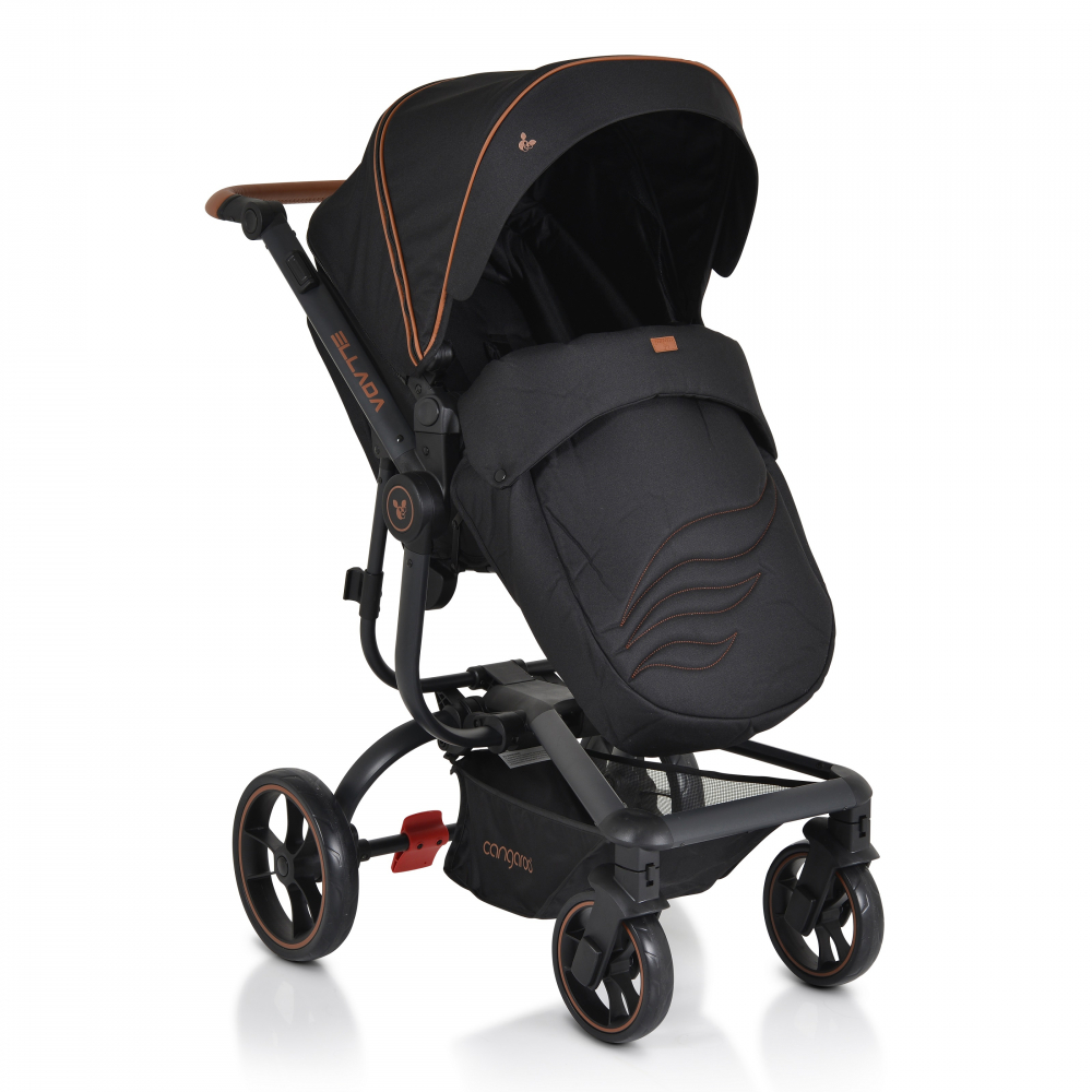 Carucior modular 2 in 1 Cangaroo Ellada Black