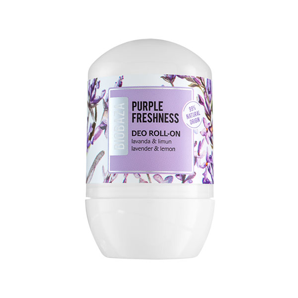 Deodorant natural pe baza de piatra de alaun pentru femei Purple Freshness lavanda si bergamota Biob