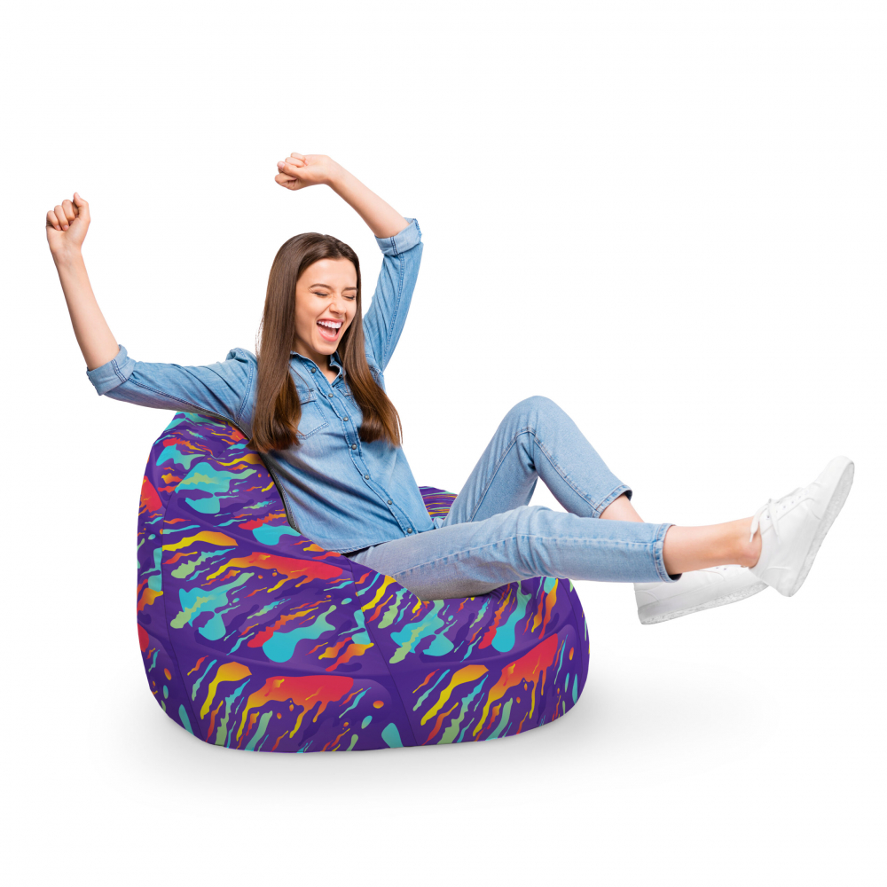 Fotoliu Puf Bean Bag tip Para XL Retro Lava