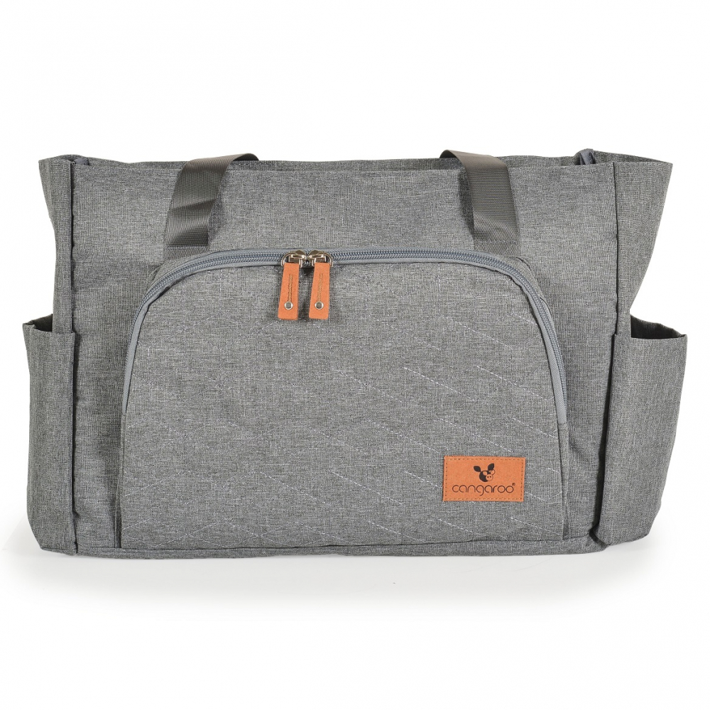 Geanta multifunctionala pentru mamici Cangaroo Keily grey - 2 | YEO