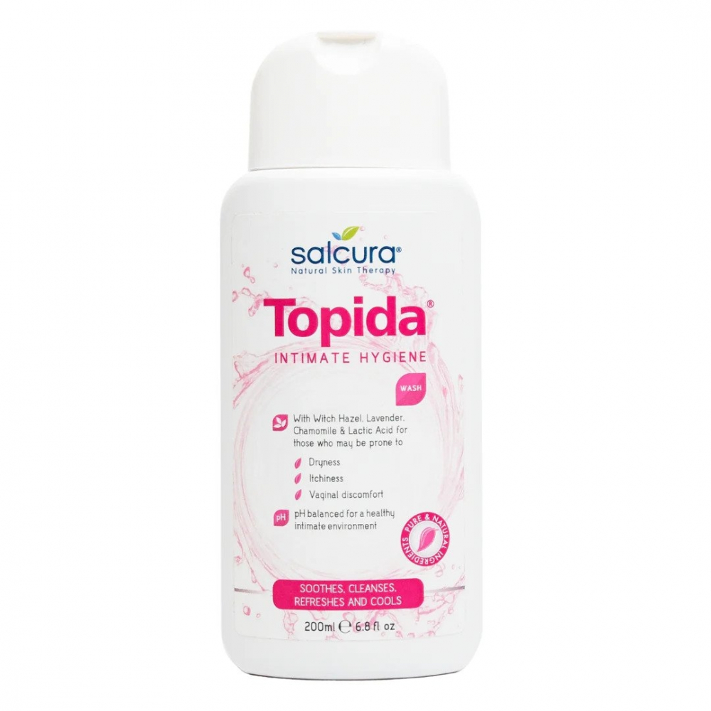 Gel igiena intima Topida pentru disconfort vaginal reglare pH Salcura 200ml