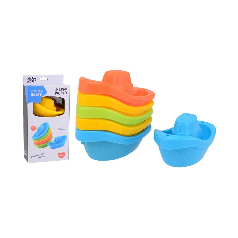 Set 6 barcute pentru baie Happy World Multicolor - 1 | YEO