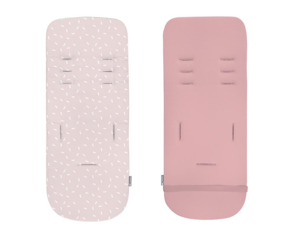 Saltea pentru carucior Kikkaboo din spuma cu memorie si 2 fete Confetti Pink accesorii imagine noua