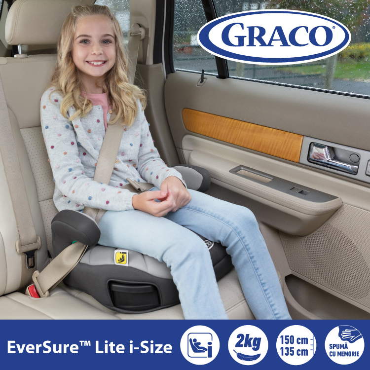 Inaltator Auto Graco EverSure Lite i-Size Navy - 3