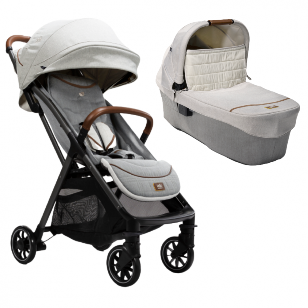 Carucior pentru copii ultracompact 2 in 1 Joie Parcel nastere - 22 kg Signature Oyster