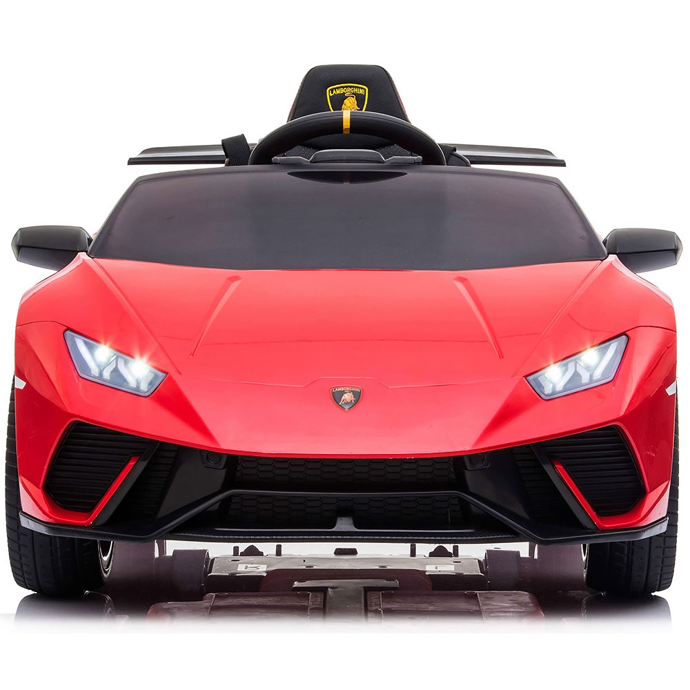 Masinuta electrica Chipolino 50W Lamborghini Huracan red cu scaun din piele si roti EVA