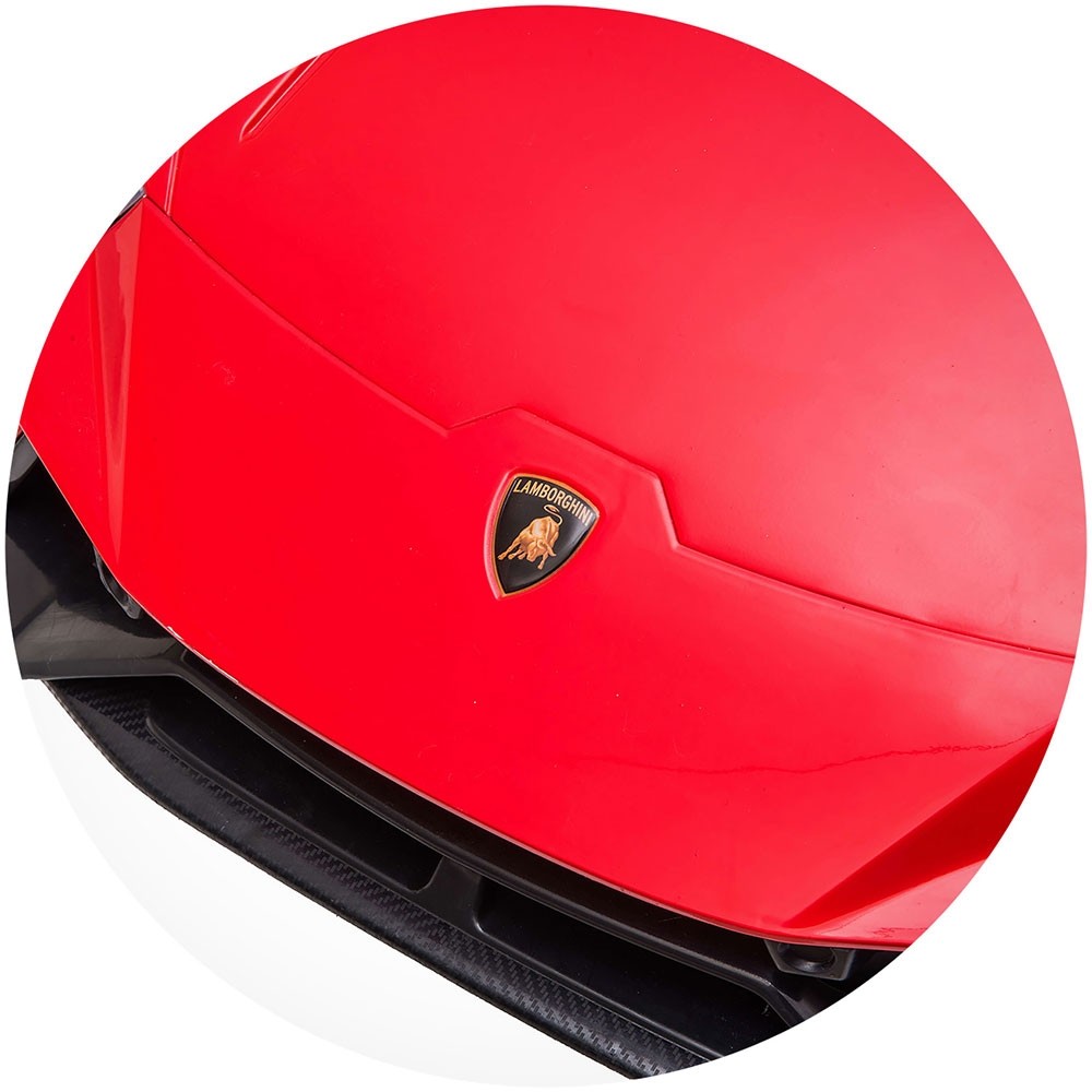 Masinuta electrica Chipolino Lamborghini Huracan red cu scaun din piele si roti EVA - 4