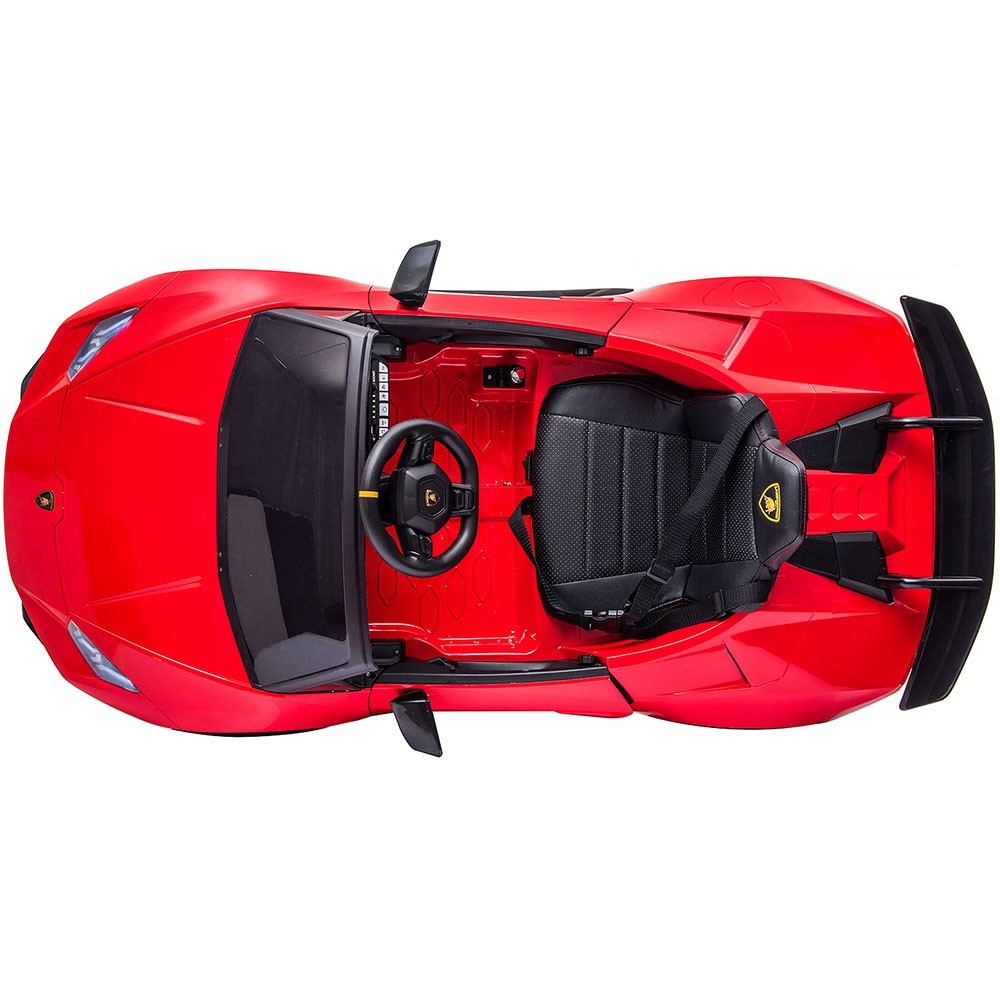 Masinuta electrica Chipolino Lamborghini Huracan red cu scaun din piele si roti EVA - 7
