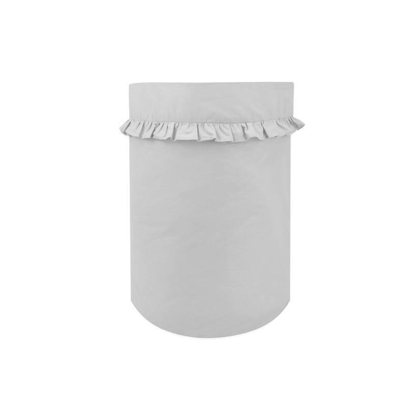 Cos rotund pentru depozitare jucarii MimiNu din bumbac 50x35 cm Royal Grey