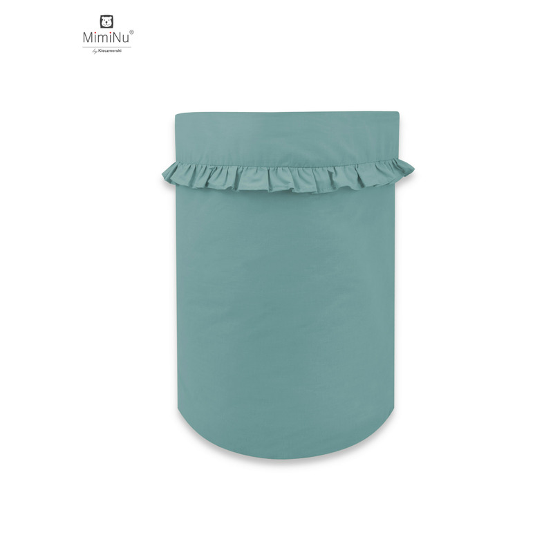 Cos Rotund Pentru Depozitare Jucarii Miminu Din Bumbac 50x35 Cm Royal Nepal Green