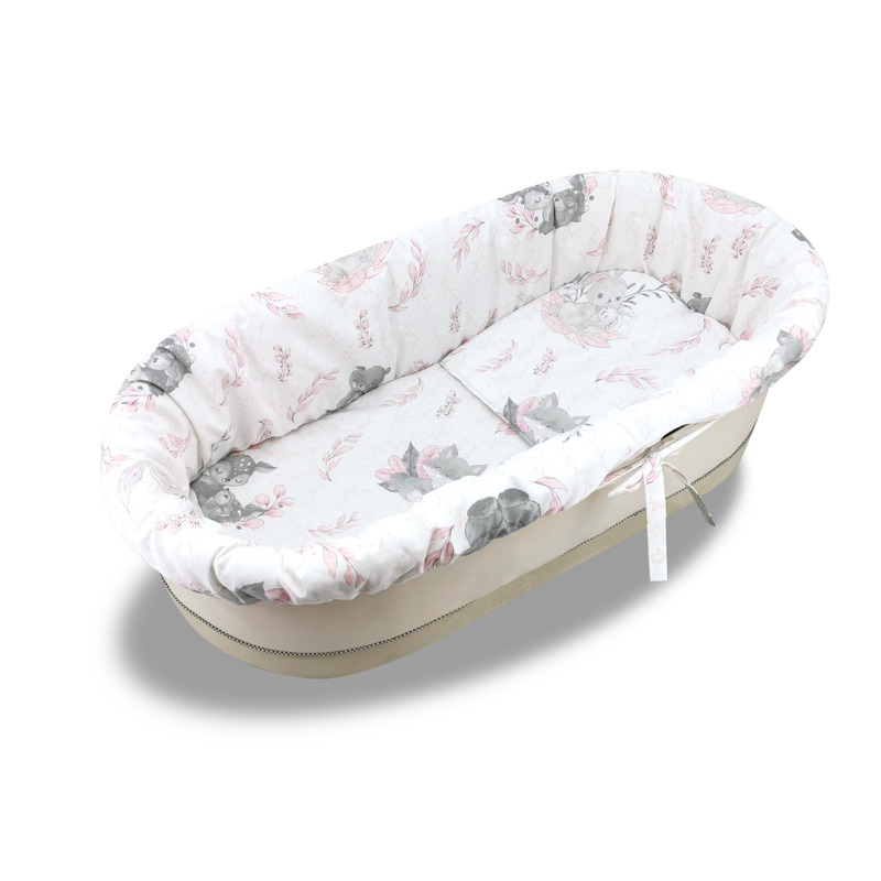 Set pentru landou sau cosulet miminu lulu rose