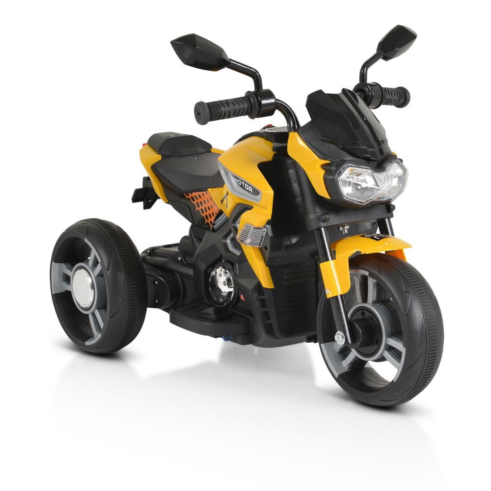 Motocicleta electrica pentru copii 12V Moni Bo Colombo Yellow - 2 | YEO