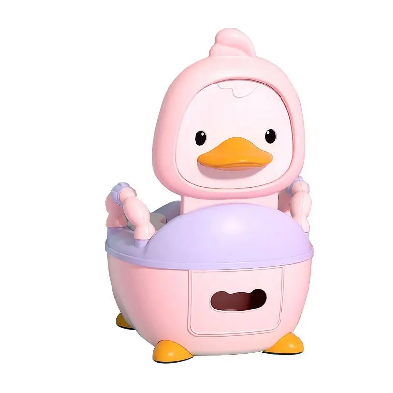 Olita educationala cu manere Little Mom Duck Pink