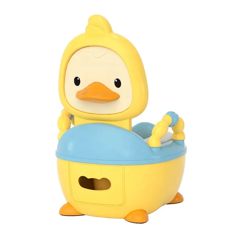 Olita educationala cu manere Little Mom Duck Yellow - 3 | YEO