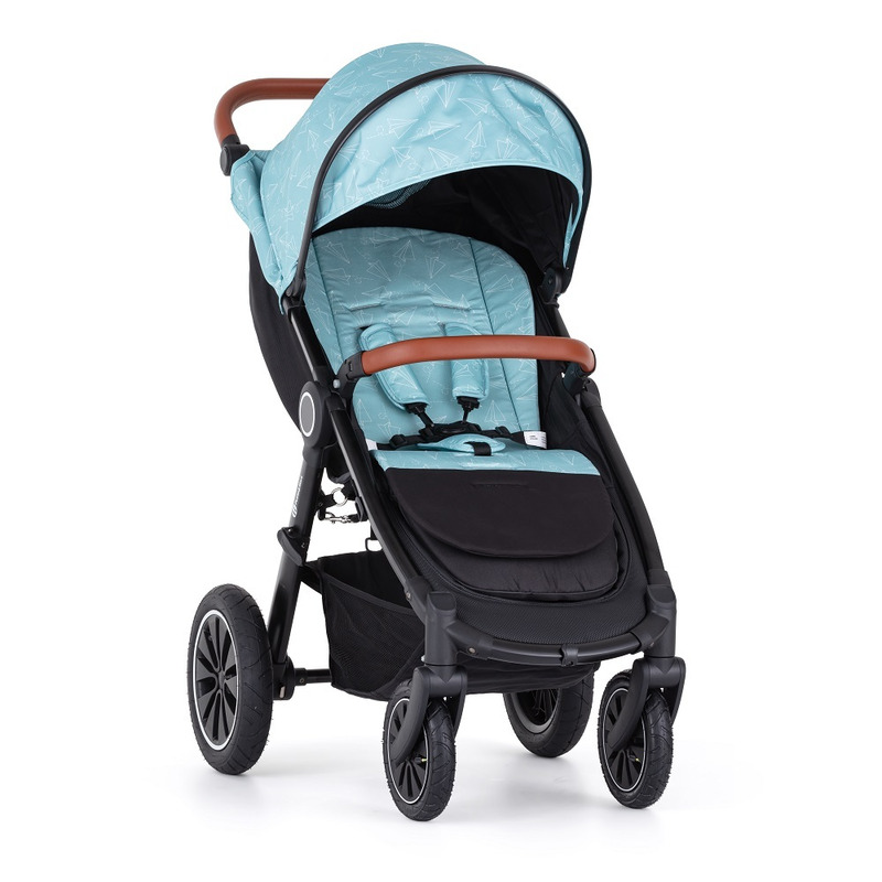 Insertie carucior universala PetiteMars editie limitata 86x42 cm Avioane albastru - 2