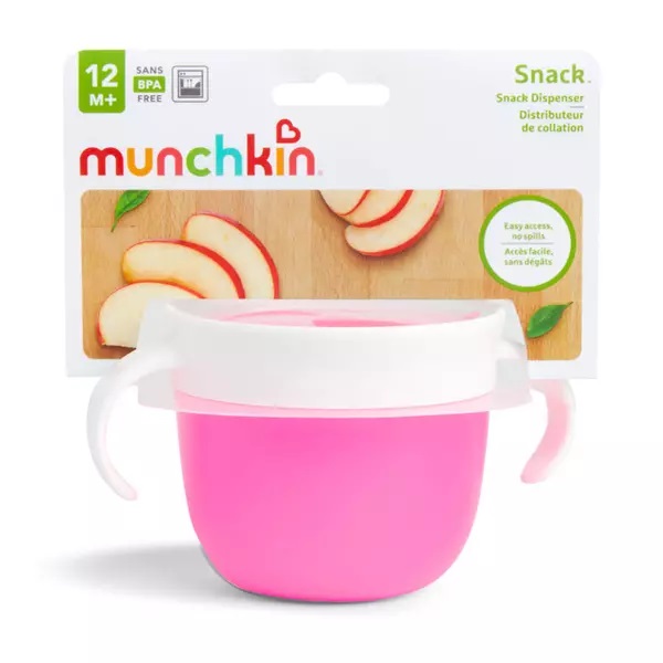 Recipient pentru gustari Munchkin Snack 12L+ pink - 2 | YEO