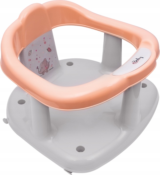 Scaun de baie pentru bebelusi Minimal Elephant Pink Maltex Baby imagine noua responsabilitatesociala.ro