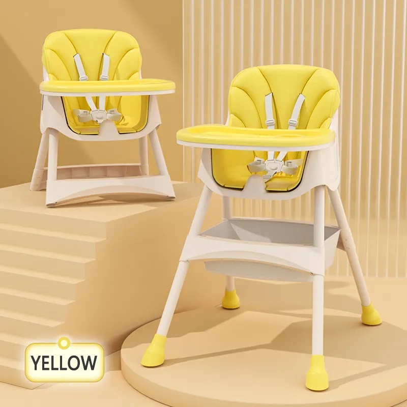 Scaun De Masa Little Mom 2in1 Transformabil Modern Yellow