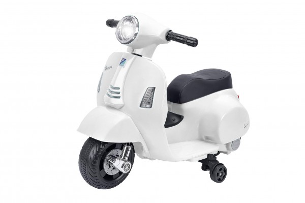 Scooter electric Vespa GTS Super Sport pentru copii acumulator 6V Alb - 1