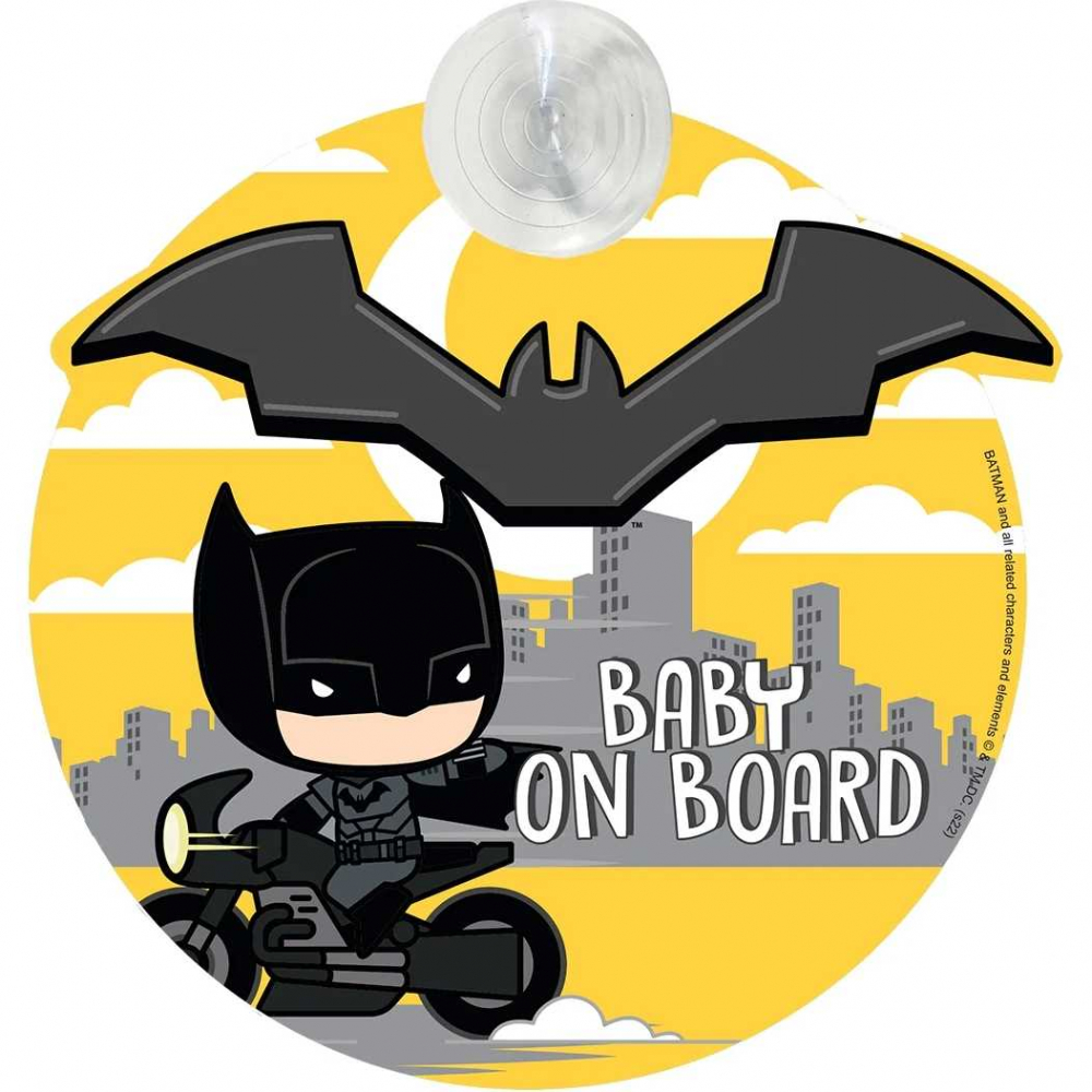 Semn de avertizare TataWay Baby on Board Batman CZ11068 - 1