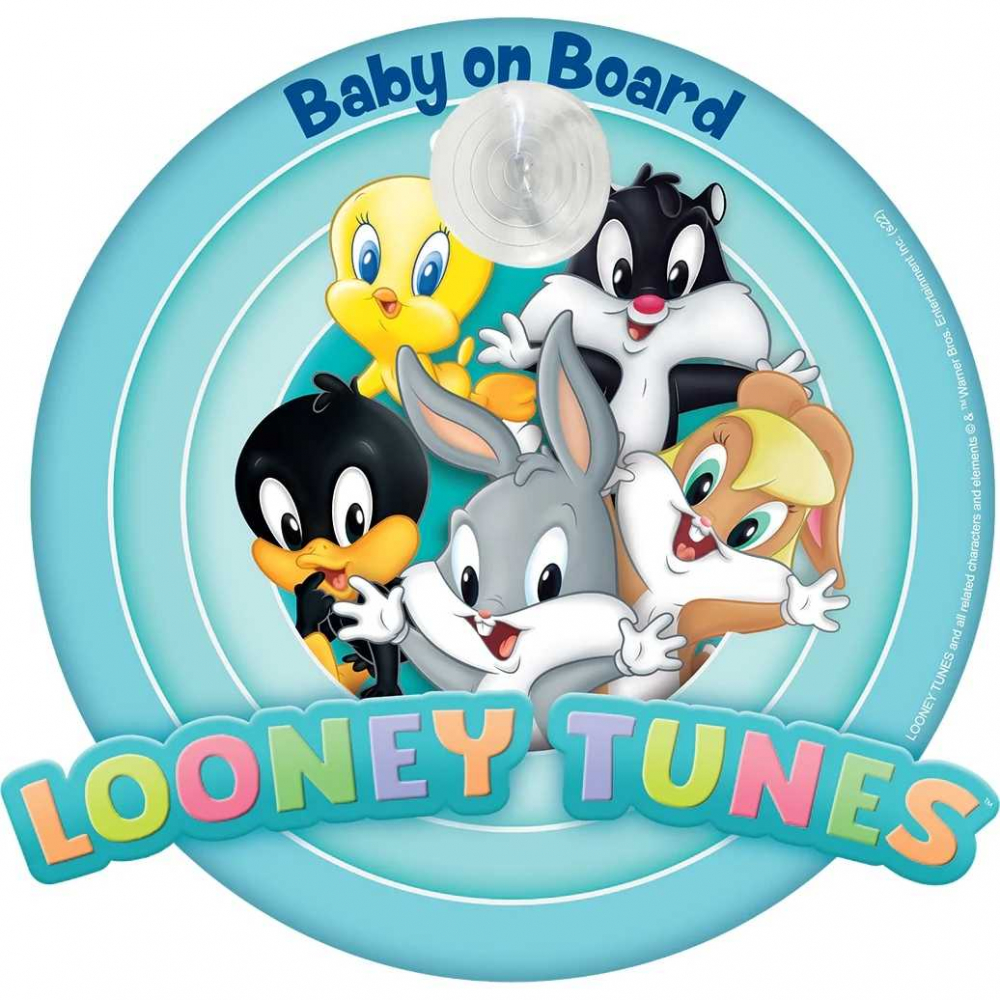 Semn de avertizare TataWay Baby on Board Looney Tunes CZ11069 - 1