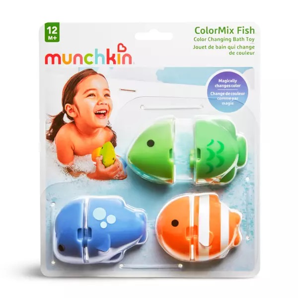 Set 3 jucarii de baie Munchkin Colour Mix Fish 12L+ multicolor - 2 | YEO