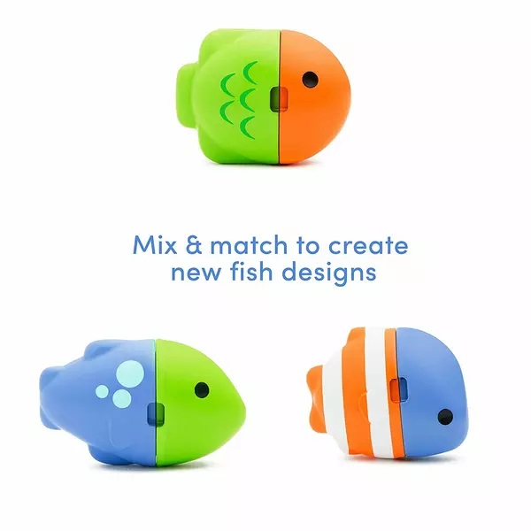 Set 3 jucarii de baie Munchkin Colour Mix Fish 12L+ multicolor - 3 | YEO