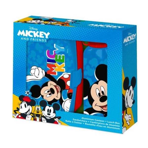 Set cutie sandwich si recipient lichide aluminiu 500ml SunCity Mickey Play EWA30007MK - 1 | YEO